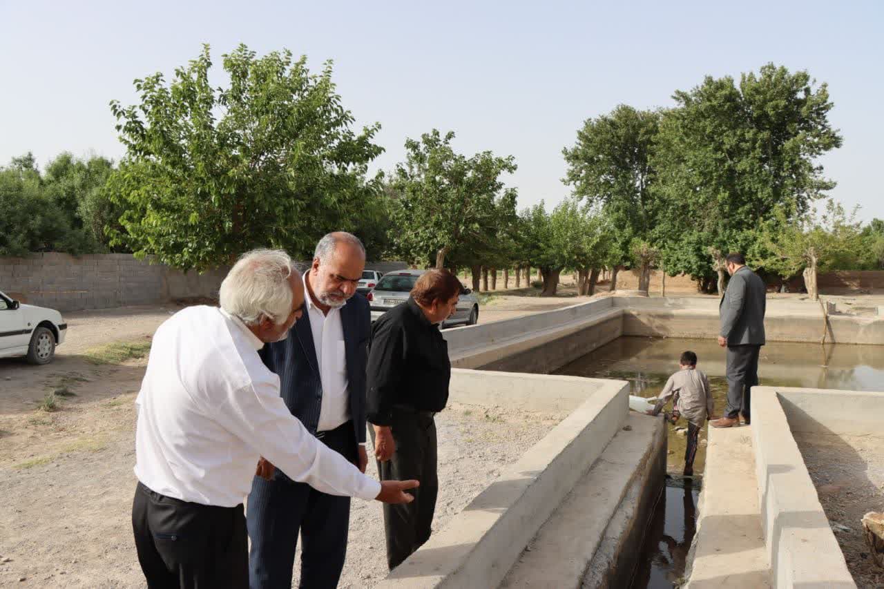 بازدید محمدرضاصباغیان از قنات صادق آباد روستای مدوار شهرستان مهریز