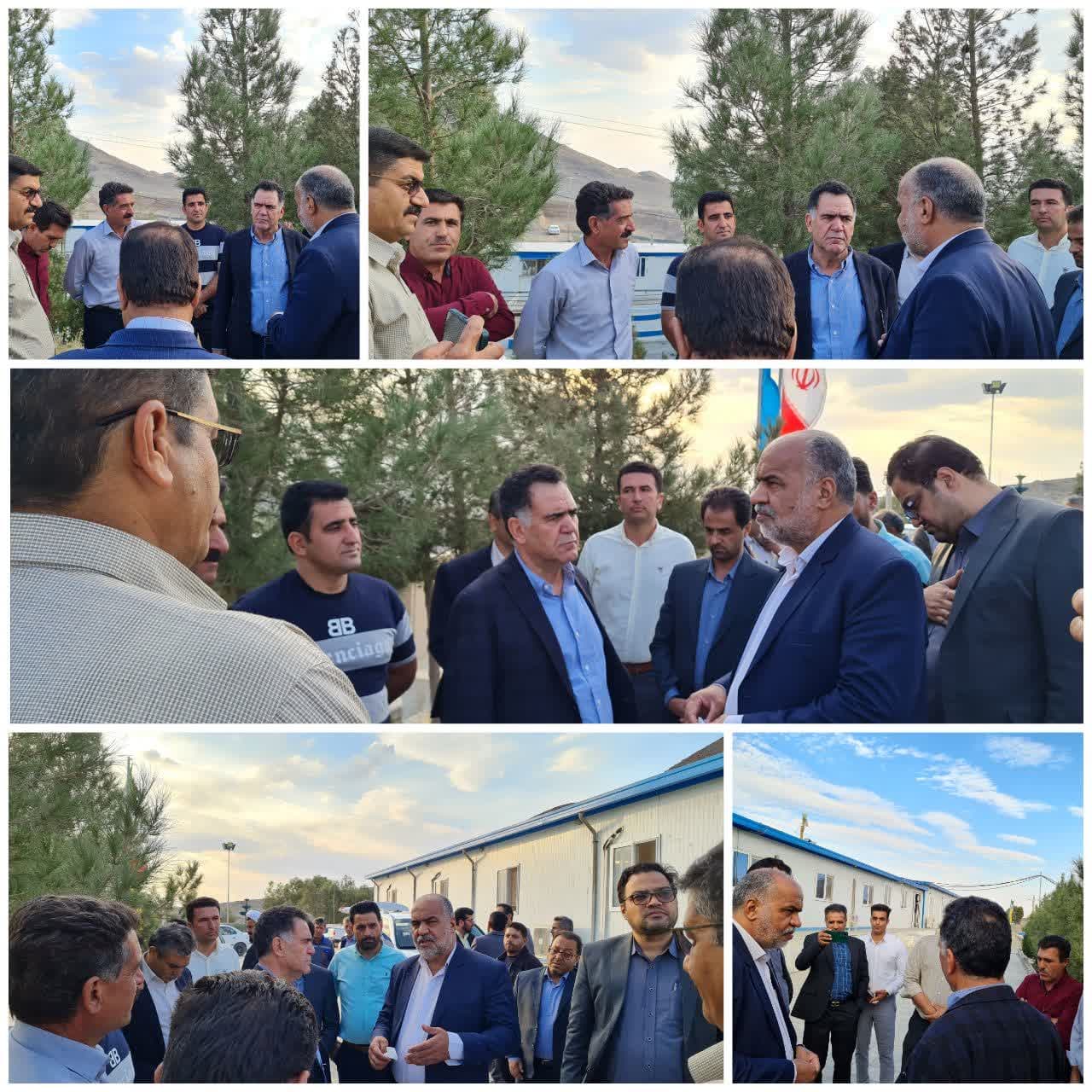 پیگیری مشکلات باربری ها و رانندگان شهرستان مروست توسط محمد رضا صباغیان نماینده مردم در مجلس شورای اسلامی در حاشیه بازدید از معدن اسمالون شهرستان مروست