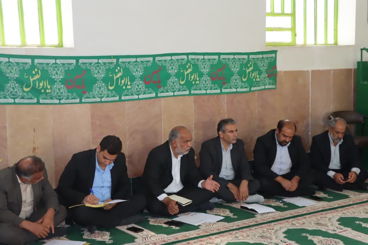 جلسه کارگروه توسعه بخش ایثار شهرستان مروست با حضور محمد رضا صباغیان