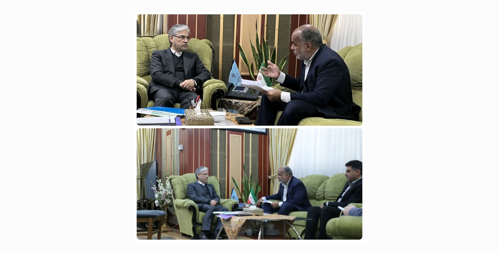 نشست محمدرضا صباغیان با حسین سیمایی صراف، وزیر علوم، تحقیقات و فناوری