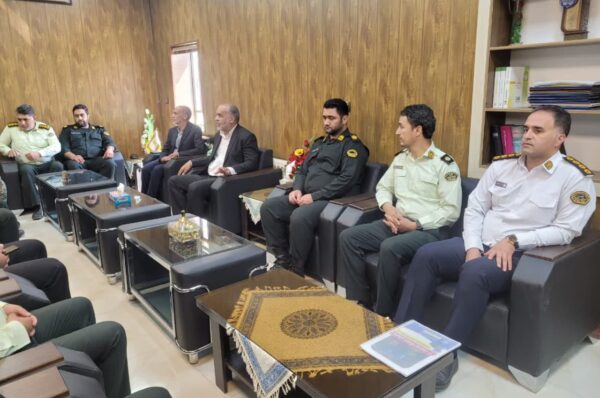 بازدید محمد رضا صباغیان از کلانتری شعبه ۱۱ میدان شهدا و ستاد فرماهندهی انتظامی
