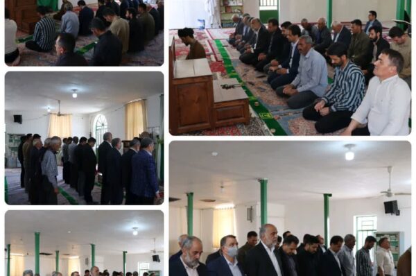  حضور #محمد_رضا_صباغیان در بین نمازگزاران مسجد روستای مبارکه شهرستان مروست و اقامه نماز ظهر و عصر