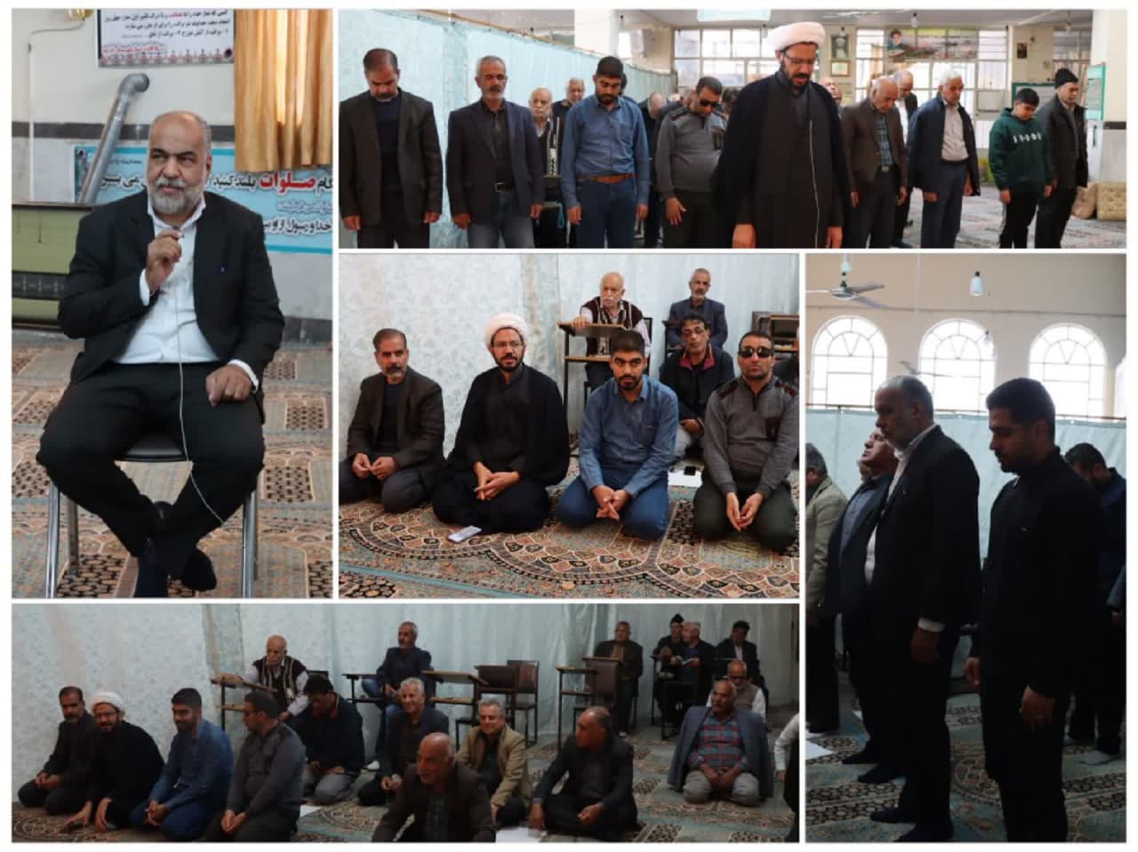 حضور #محمد_رضا_صباغیان در بین نمازگزاران مسجد مصلی شهدای محراب شهرستان ابرکوه و اقامه نماز ظهر و عصر