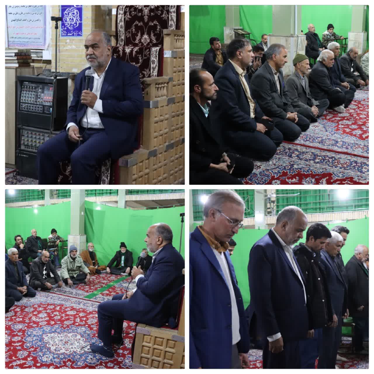  حضور #محمد_رضا_صباغیان در بین مردم و نمازگزاران روستای آسفیج و اقامه نماز مغرب و عشا