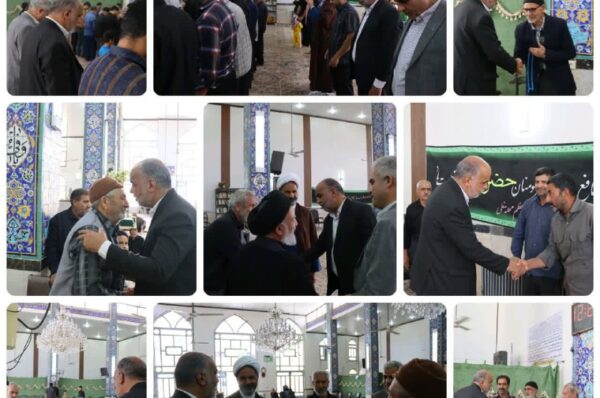 حضور #محمد_رضا_صباغیان در بین نمازگزاران مسجد امام حسین (ع) شهرستان بافق و اقامه نماز ظهر و عصر