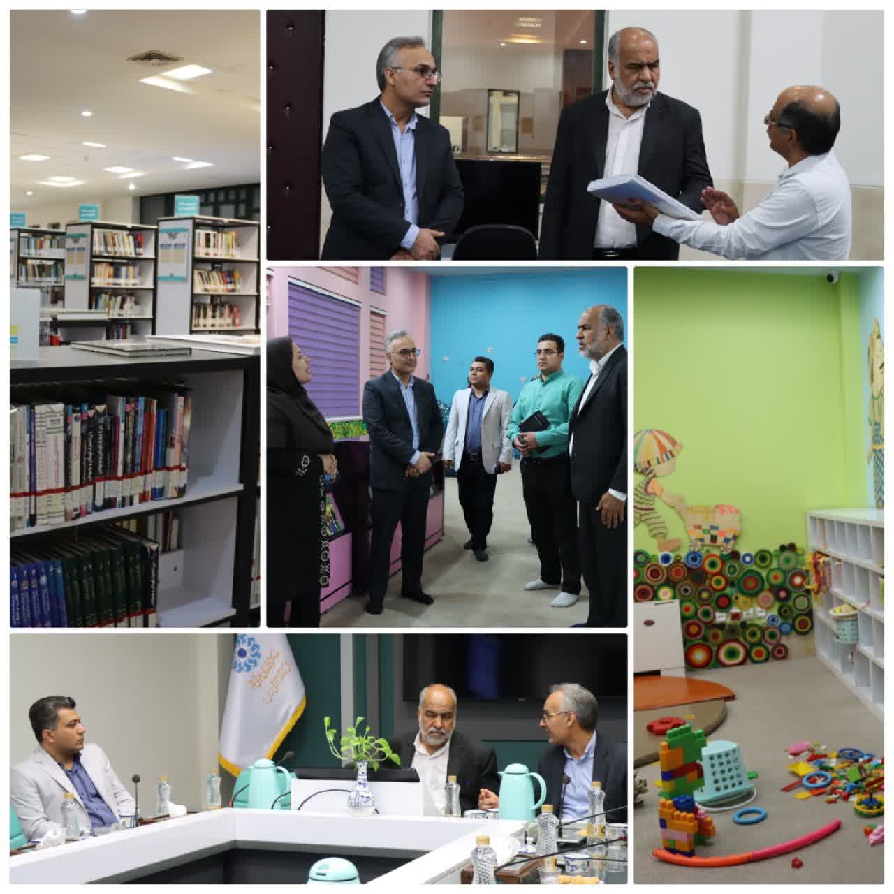 بازدید محمد رضا صباغیان از کتابخانه مرکزی یزد.
