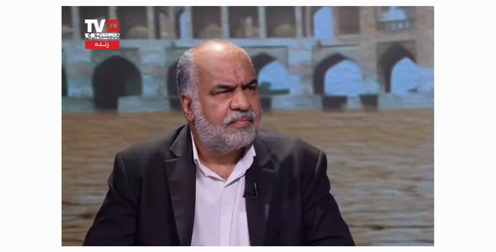 محمد رضا صباغیان در برنامه تلویزیونی همشهری در خصوص بررسی علت تخریب خط لوله انتقال آب به استان یزد