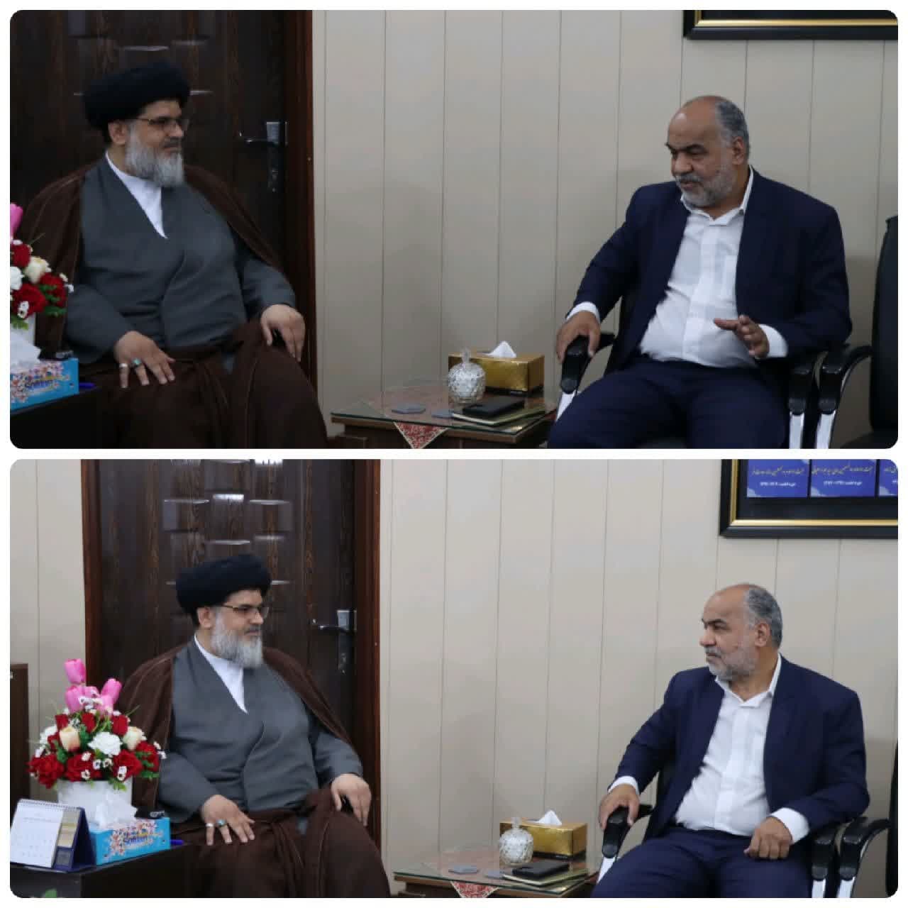 دیدار محمد رضا صباغیان نماینده مردم در مجلس شورای اسلامی با امام جمعه شهرستان بافق