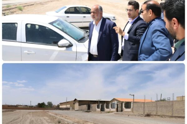 بازدید محمد رضا صباغیان از محل احداث پایگاه اورژانس ۱۱۵ بخش‌ بهمن شهرستان ابرکوه