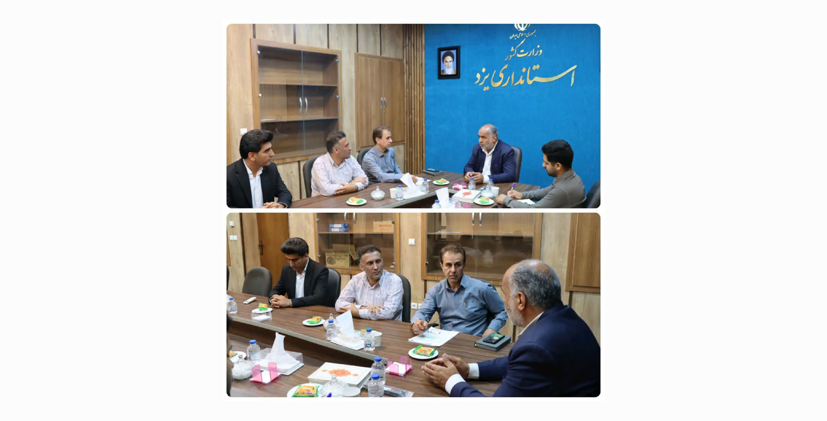 نشست محمد رضا صباغیان با احمد محتشمی رئیس دانشگاه ملی مهارت استان یزد