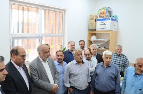 بازدید محمد رضا صباغیان از مدرسه در حال ساخت خیّرساز شکیب شهرستان مهریز