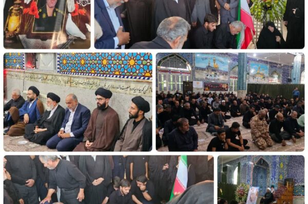 حضور محمد رضا صباغیان در مراسم هفتم حمید رضا بافتی زاده شهید حمله تروریستی رژیم صهیونیستی به پادگان الغدیر یزد