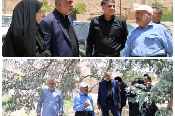 بازدید میدانی محمد رضا صباغیان با همراهی فرماندار شهرستان و بخشدار از #روستای_ده_میرزا_احمد شهرستان بافق و شنیدن مشکلات و مسائل روستا از نزدیک