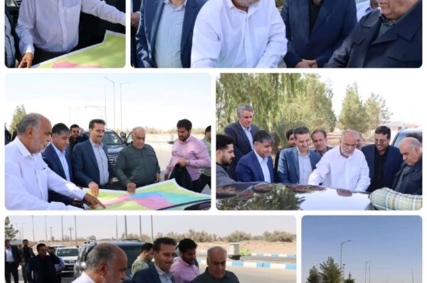 بازدید محمد رضا صباغیان نماینده مردم در مجلس شورای اسلامی از ابتدای پروژه احداث باند دوم بافق - زرند