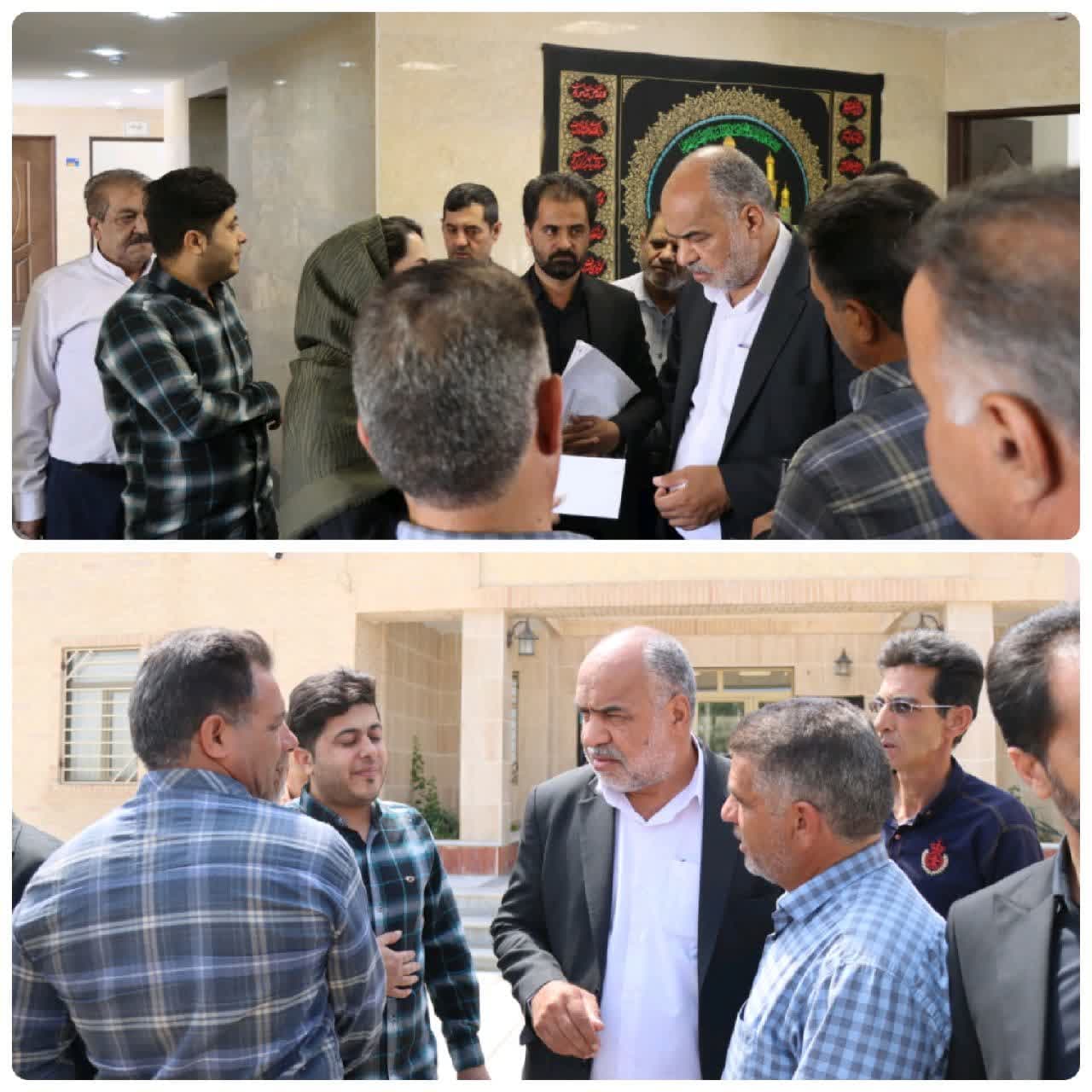 بررسی مشکلات جمعی از شهروندان مروست در حاشیه جلسه کارگروه توسعه شهرستان
