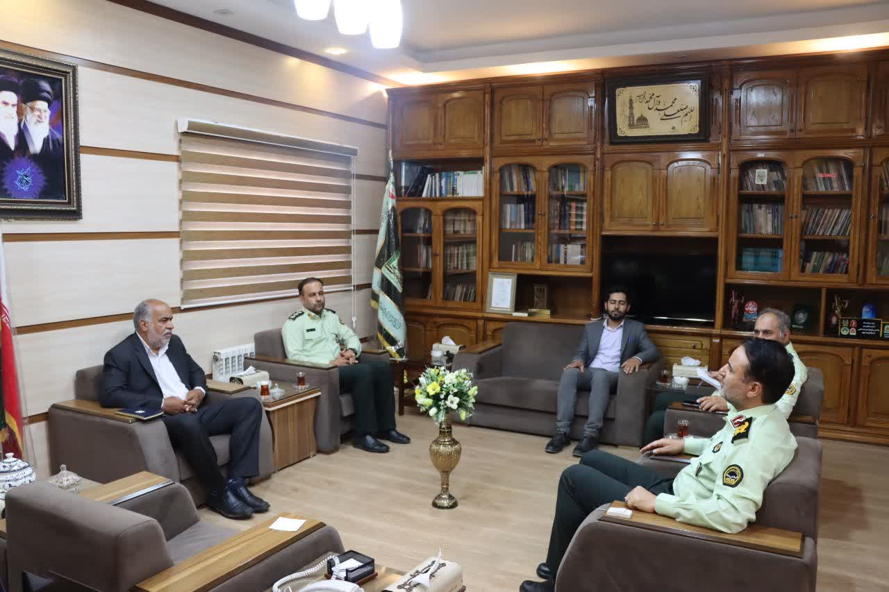 نشست محمد رضا صباغیان با فرمانده انتظامی استان یزد