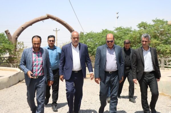 بازدید محمدرضا صباغیان از پارک روستای میرک‌آباد