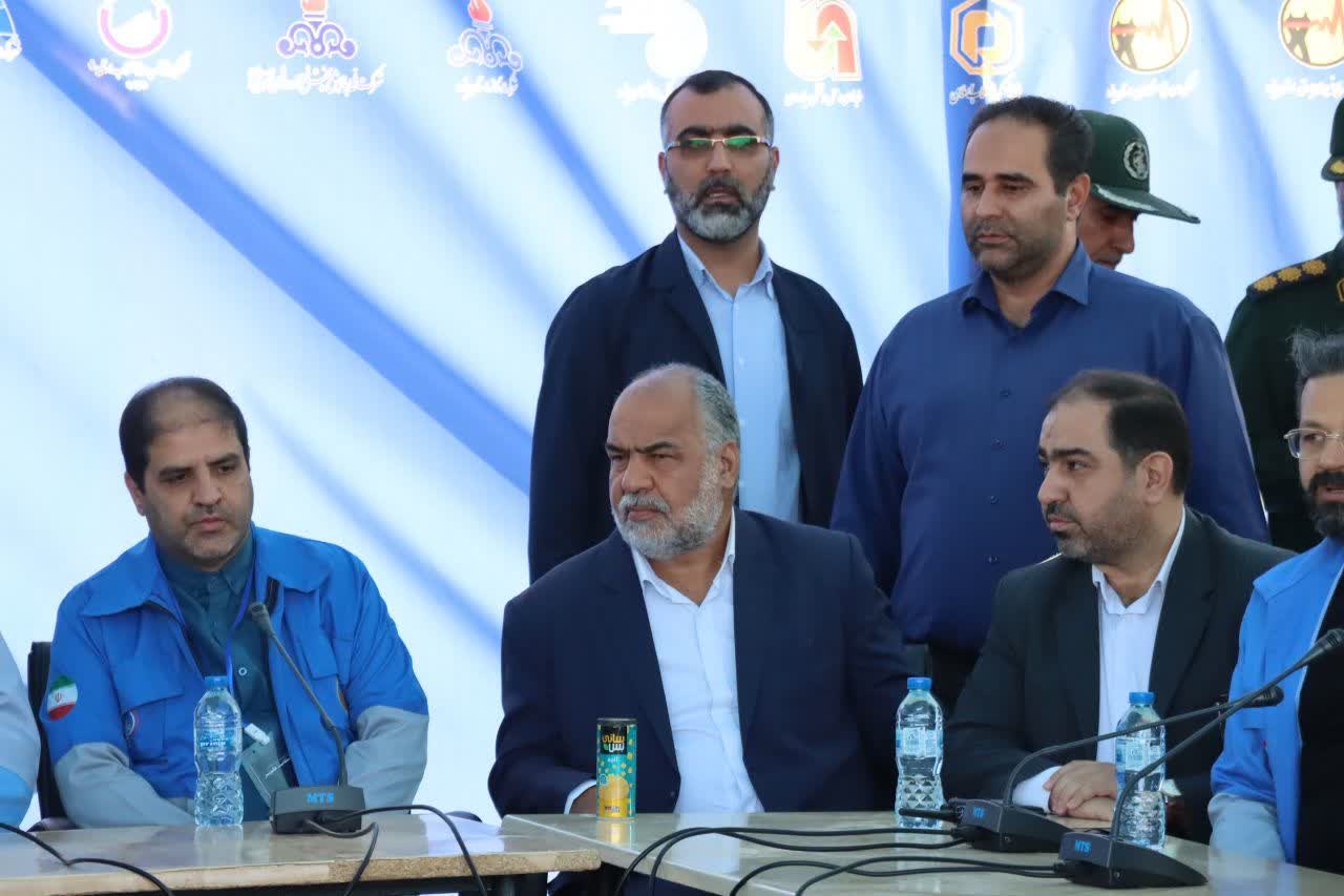 حضور محمد رضا صباغیان در مانور استانی زلزله در شهرستان بافق
