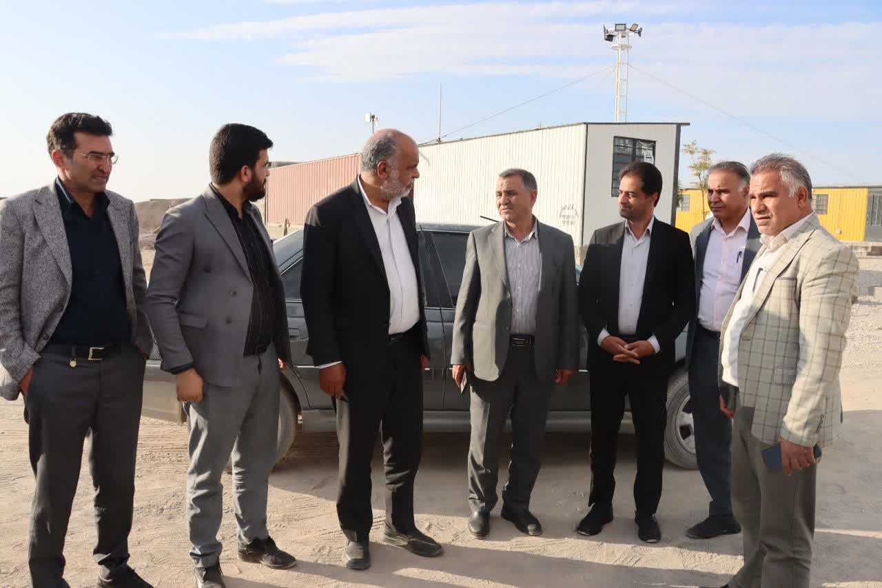 بازدید محمدرضا صباغیان از معدن سنگ آهن مبارکه