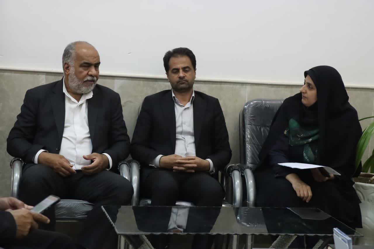 نشست محمدرضا صباغیان با رئیس دانشگاه پیام نور واحد مروست