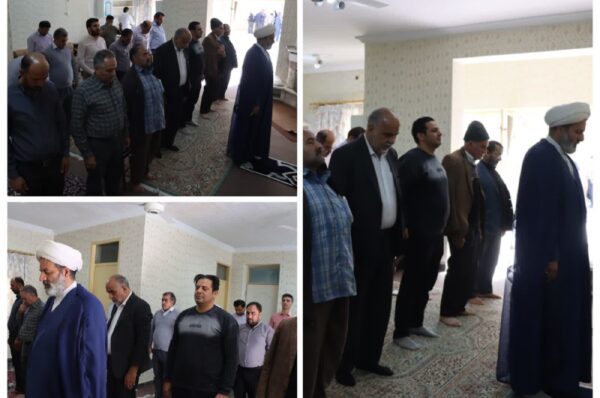 حضور محمد رضا صباغیان در بین مردم و نمازگزاران روستای هنزا شهرستان مهریز و اقامه نماز ظهر و عصر