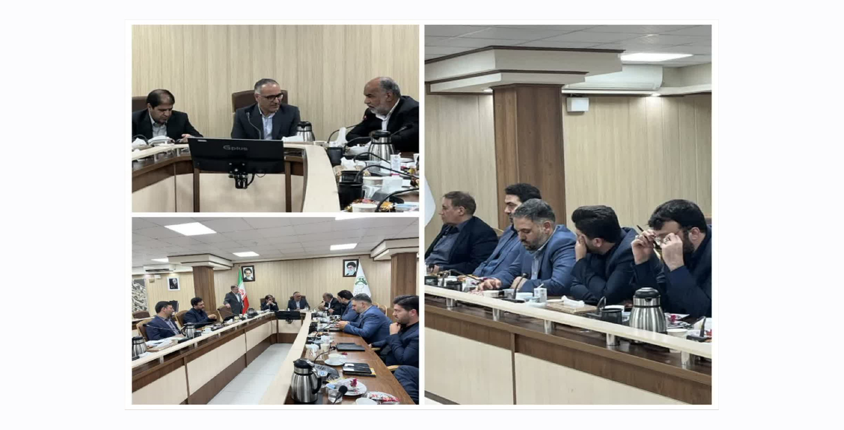 نشست محمدرضا صباغیان، نماینده مردم در مجلس شورای اسلامی، با علاءالدین ازوجی سرپرست صندوق بازنشستگی کشوری و صندوق حمایت و بازنشستگی کارکنان فولاد