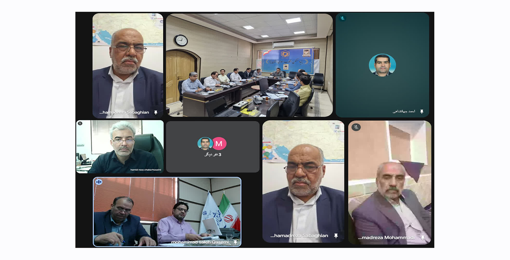 نشست محمدرضا صباغیان با مدیرکل بنیاد مسکن استان به‌صورت ویدئوکنفرانس
