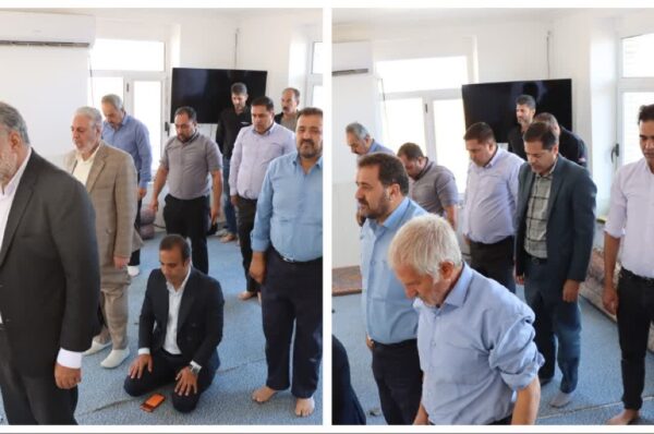 🔻 حضور محمد رضا صباغیان در بین مردم و نمازگزاران روستای خوش خوش آباد شهرستان بهاباد و اقامه نماز ظهر و عصر