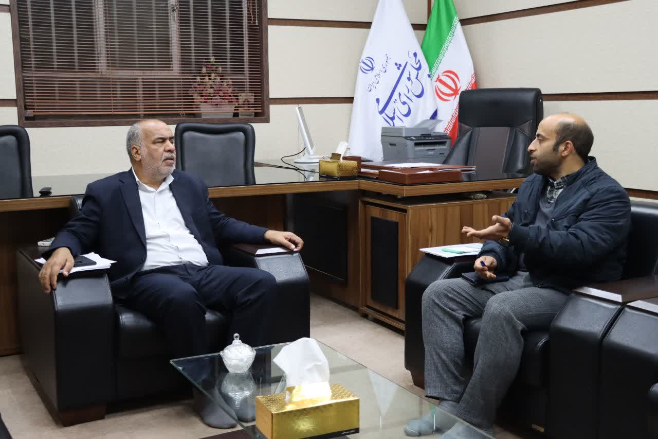 نشست محمدرضا صباغیان با رئیس اداره منابع طبیعی شهرستان بافق
