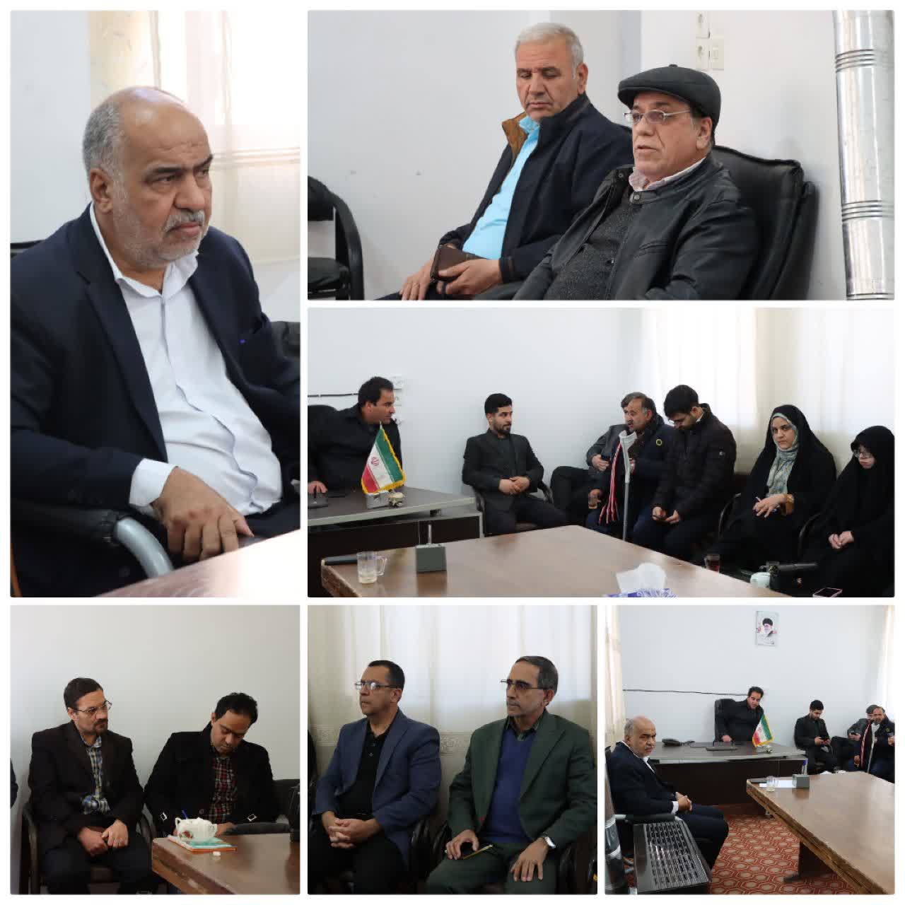 برگزاری نشست محمد رضا صباغیان با اصحاب رسانه شهرستان مهریز